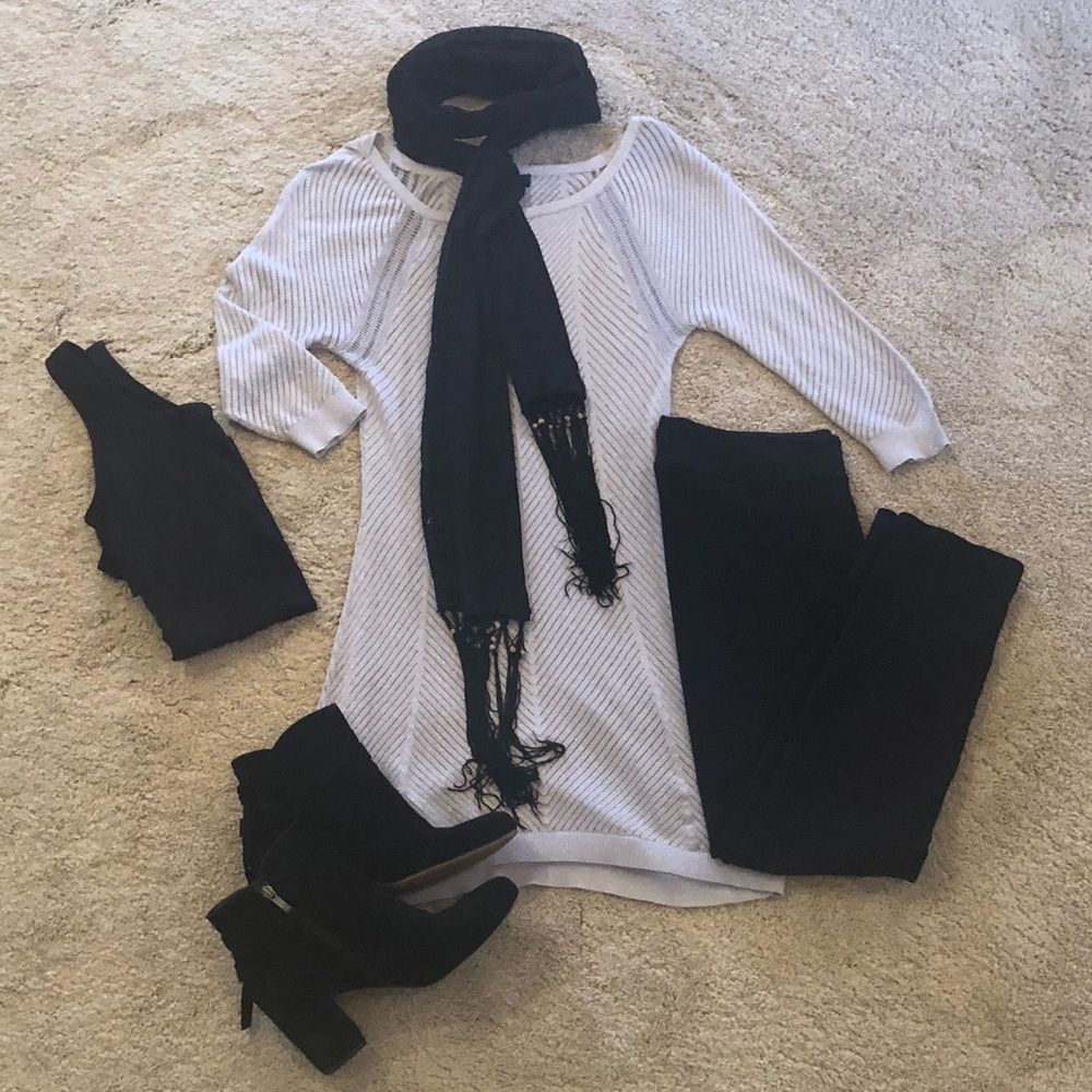 Long sleeve tunic sweater